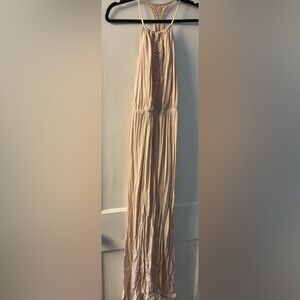 High neck maxi dress